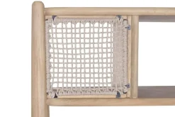 Estantería de Madera de Acacia con Cuerda MB-226691