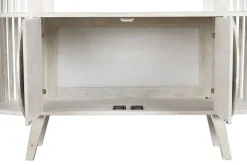Estantería de Madera de Mango Blanca 116 cm MB-206306