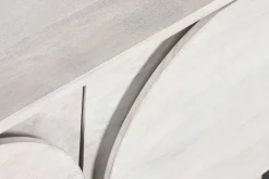 Estantería de Madera de Mango Blanca 116 cm MB-206306