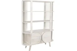 Estantería de Madera de Mango Blanca 116 cm MB-206306