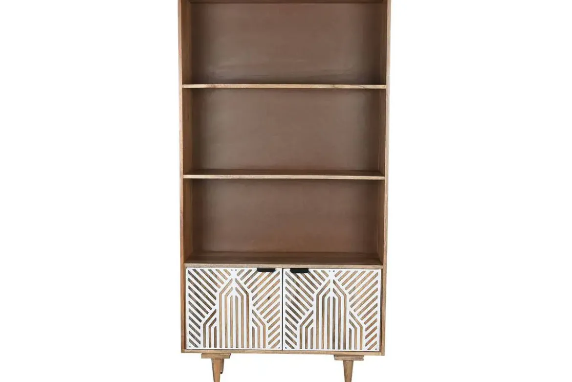 Estantería de Madera de Mango Blanca MB-212182