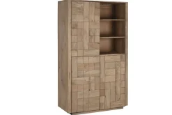 Estantería de Madera de Mango Natural 3 Puertas MB-215236