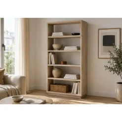 Estantería de Madera de Olmo Macizo 210 cm MB-226315