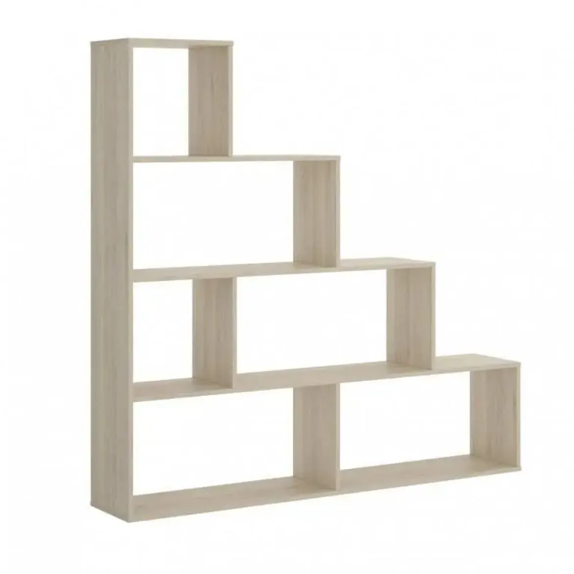 Estantería de melamina color roble canadiense con 6 huecos 002255F