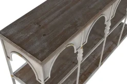 Estantería de Metal Blanca Envejecida 159 cm MB-216299