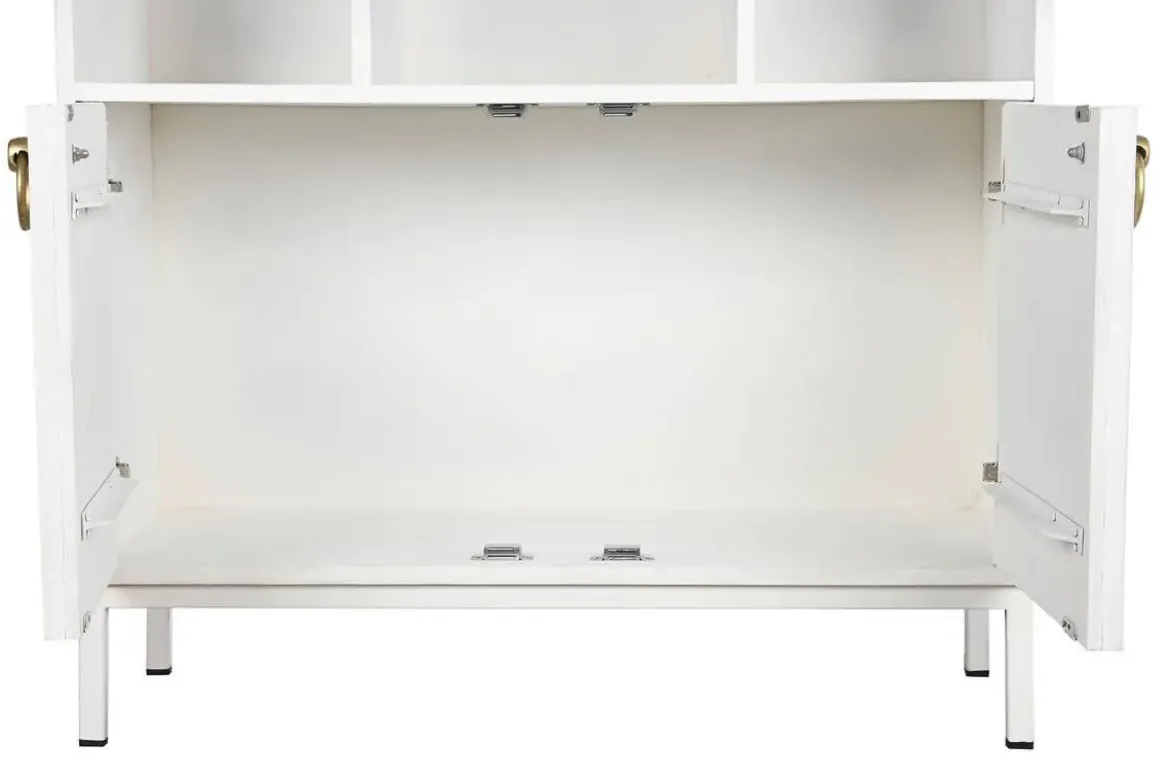Estantería de Salón Blanca con 2 Puertas MB-200593
