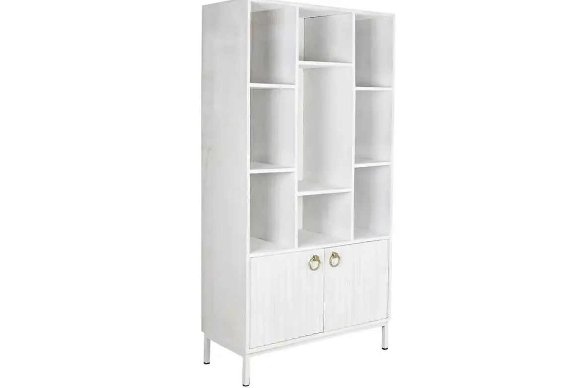 Estantería de Salón Blanca con 2 Puertas MB-200593