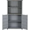 Estantería Industrial Metal y MDF Container Color Gris MB-217354