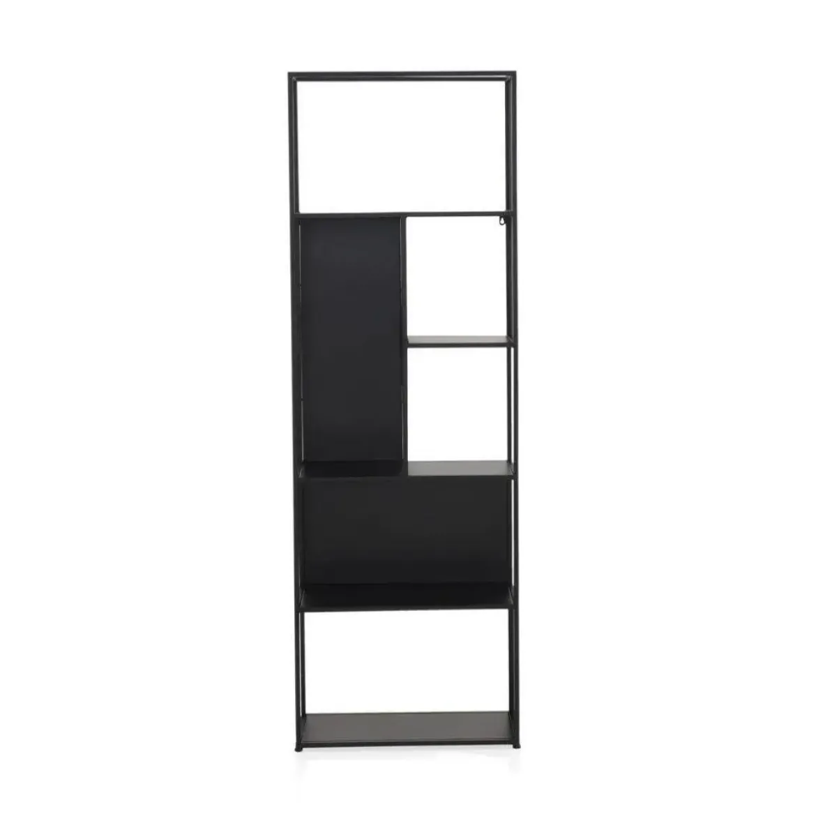 Estantería MetálicaColor Negro en Acabado Negro GABAR 10945