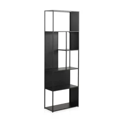 Estantería MetálicaColor Negro en Acabado Negro GABAR 10945