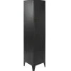 Estantería Taquilla de Metal Negro de Una Puerta MB-209231