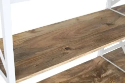 Estanteria con Escalera Metal-Madera de Mango 220 cm MB-218893