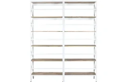 Estanteria con Escalera Metal-Madera de Mango 220 cm MB-218893