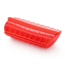 Estuche de Vapor Microondas Silicona Rojo LEKUE 886003