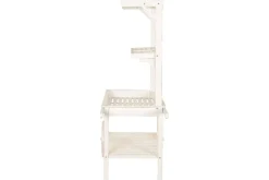 Expositor de Madera Blanco con Ruedas de Abeto de 115 cm MB-224502