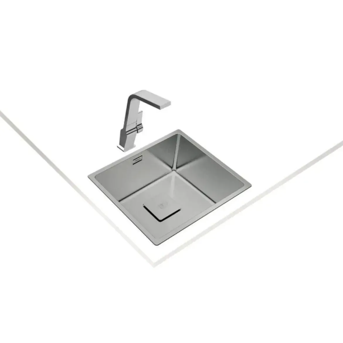 Fregadero de Acero Inoxidable 18/10 Una Cubeta TEKA RS15 45.40 115000013