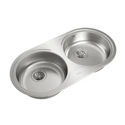 Fregadero de Cocina DR-80 2C Inoxidable de Dos Cubetas TEKA 11110006