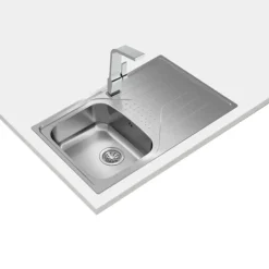 Fregadero Teka Universe 45 T-XP Acero Inoxidable 1 Cubeta Escurridor Derecho 115110013