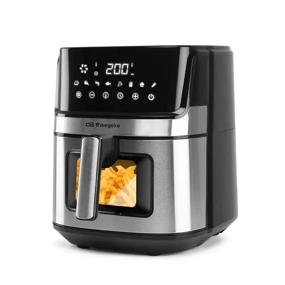 Freidora de Aire 6,5L 1700W Digital Negro Inox ORBEGOZO FDR6520