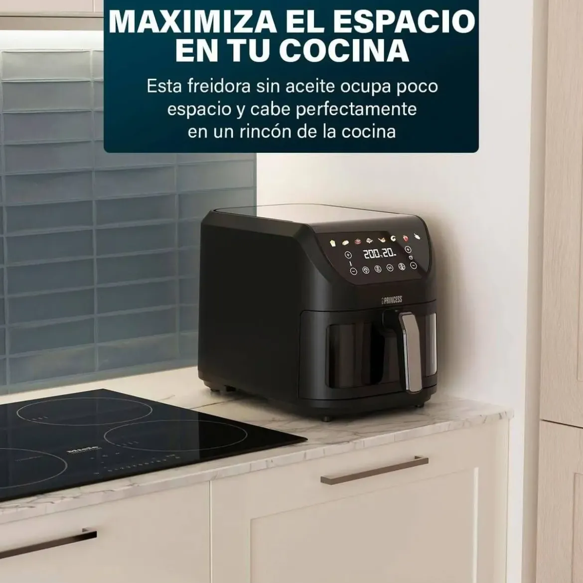 Freidora de Aire PRINCESS AeroFryer Slim 8L 2000W 182476