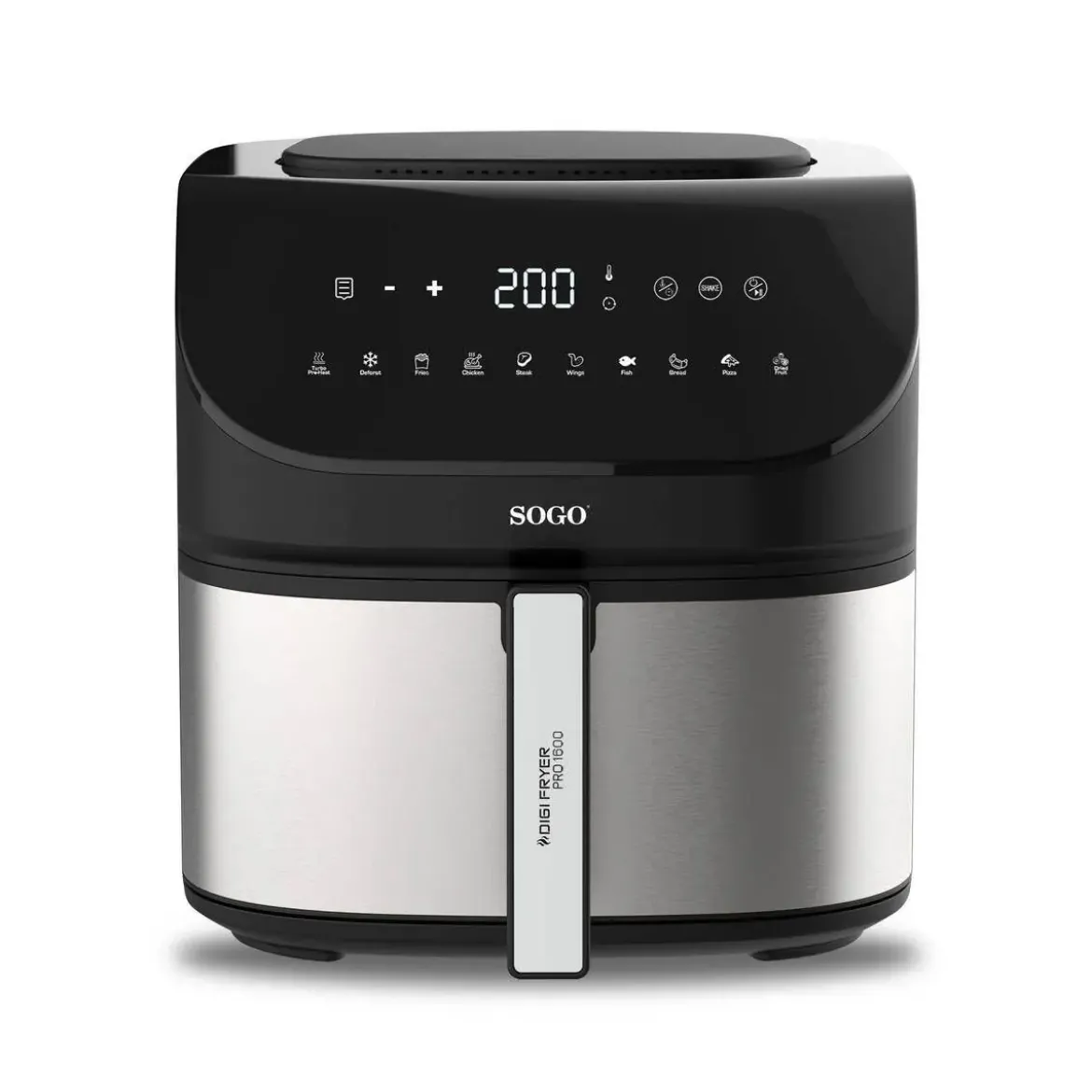Freidora de Aire 1600W Digital sin Aceite DIGIFRYER PRO1600