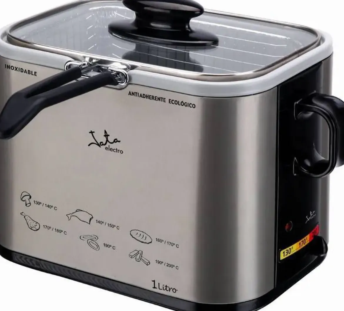 Freidora JATA 1.5L Acero Inox Ecológica FR326E