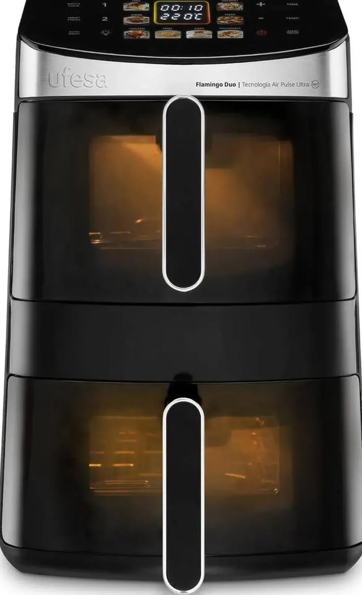 Freidora Sin Aceite Ufesa 11,5L 2500W Doble Altura FLAMINGODUO