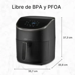 Freidora sin Aceite UFESA 6L 1700W Táctil 8 Programas SPARROW