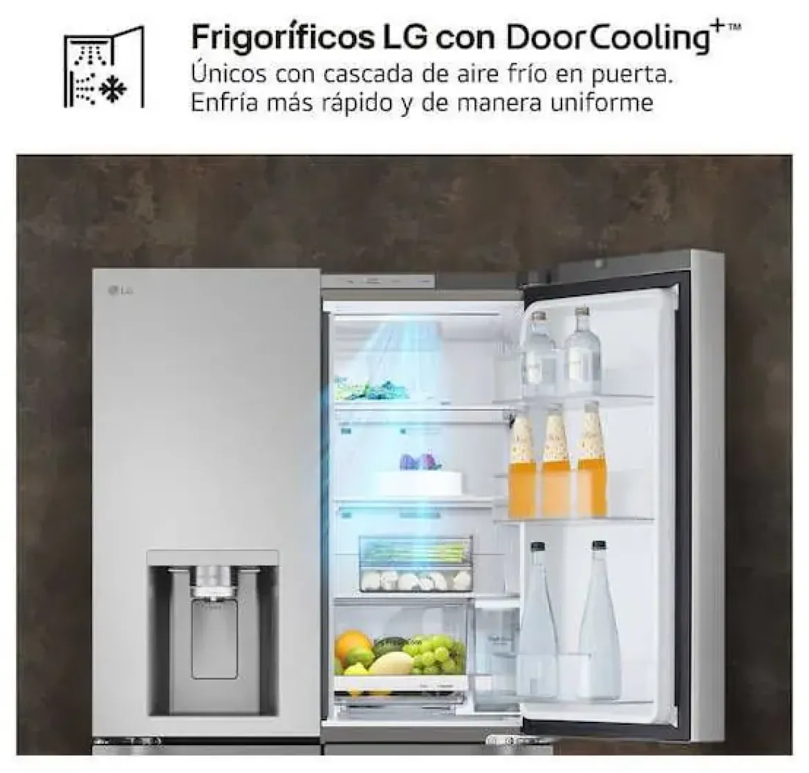 Frigorífico Americano Inox con Dispensador y Hielo Automático GMF961PY3E