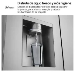 Frigorífico Americano Inox con Dispensador y Hielo Automático GMF961PY3E