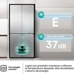 Frigorífico Americano Inox 4 Puertas con WiFi Clase E MQ79470IE