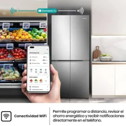 Frigorífico Americano Inox 4 Puertas con WiFi Clase E MQ79470IE