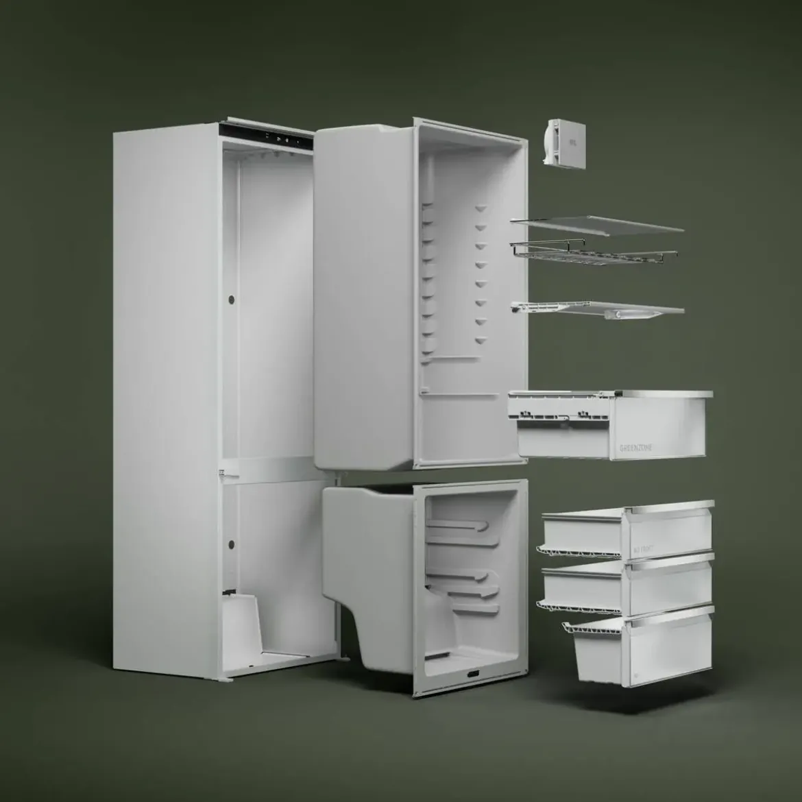 Frigorífico Combi AEG Integrable TwinTech Total No Frost TC7CS181ES
