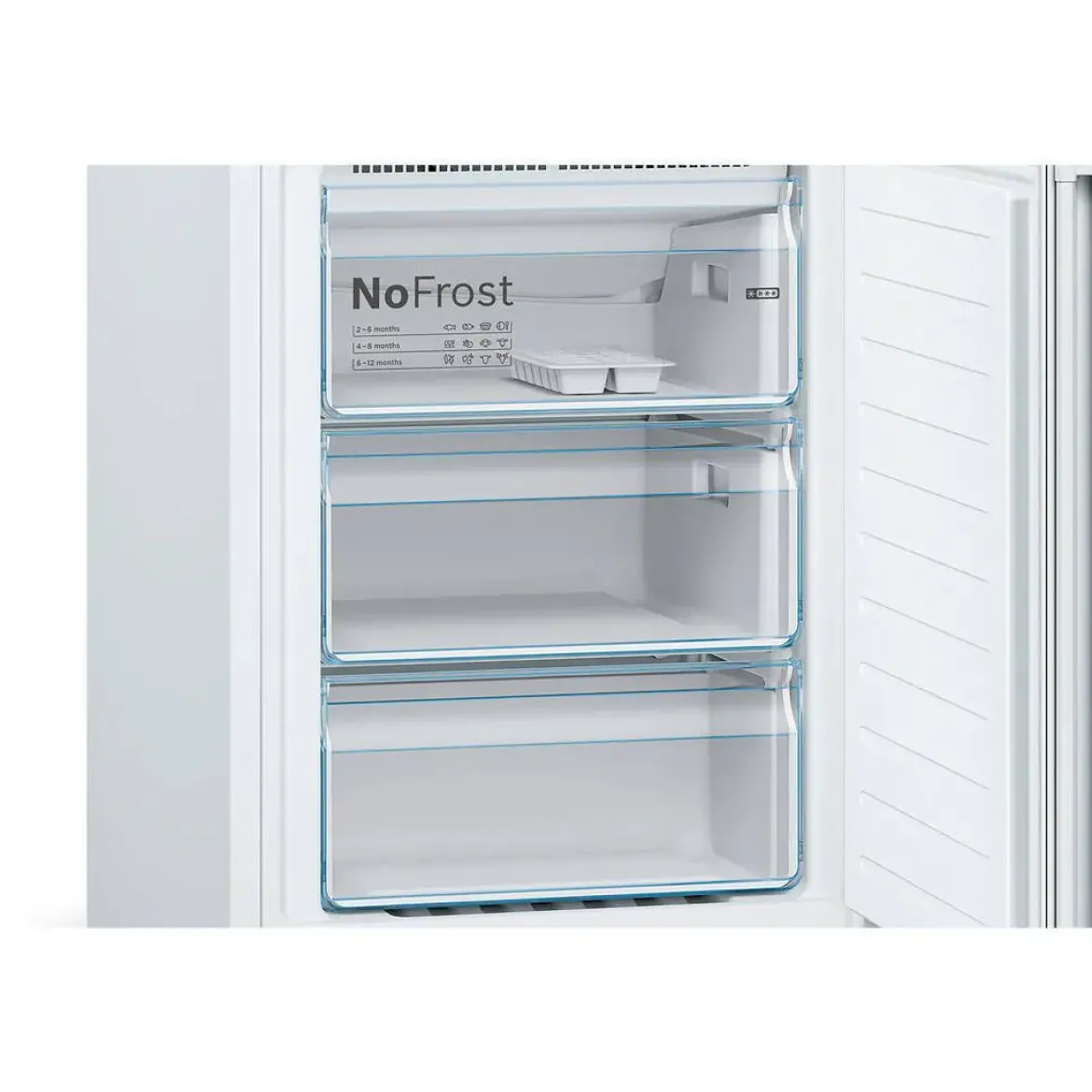 Frigorífico Combi Bosch KGN36VWED No Frost 186 cm Blanco