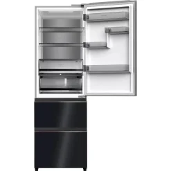 Frigorífico Combi Francés INFINITON Cristal Negro 401 L FRD401T91NEG