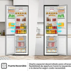 Frigorífico Combi HISENSE Clase A de Acero Inoxidable 336L RB440N4ACA