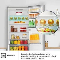 Frigorífico Combi HISENSE Clase A de Acero Inoxidable 336L RB440N4ACA