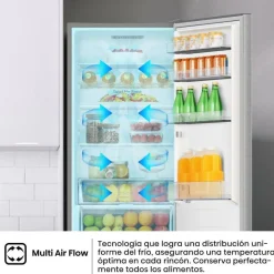 Frigorífico Combi HISENSE Clase A de Acero Inoxidable 336L RB440N4ACA