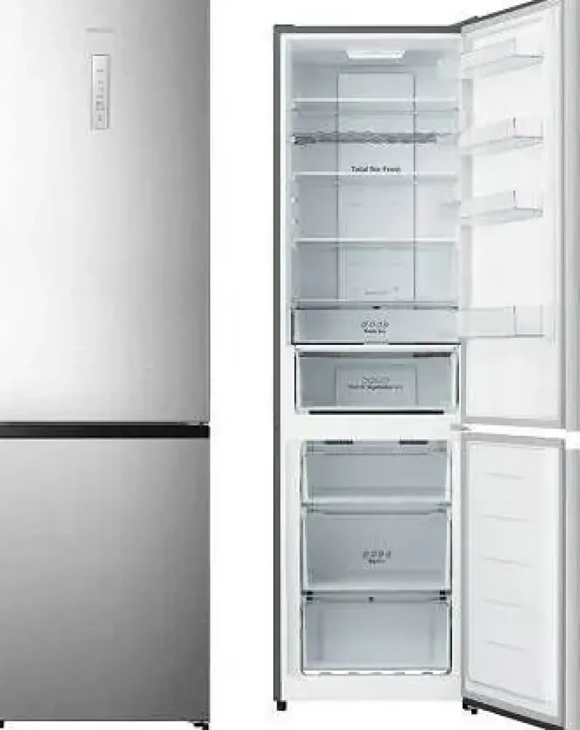 Frigorífico Combi Hisense Inox Inverter 336L Clase D RB440N4ACD