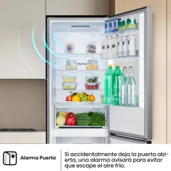 Frigorífico Combi Hisense Inox 304 L Total No Frost Clase E RB390N4ACE
