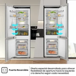 Frigorífico Combi Hisense Integrable No Frost Metal Tech RB3B250SAWE