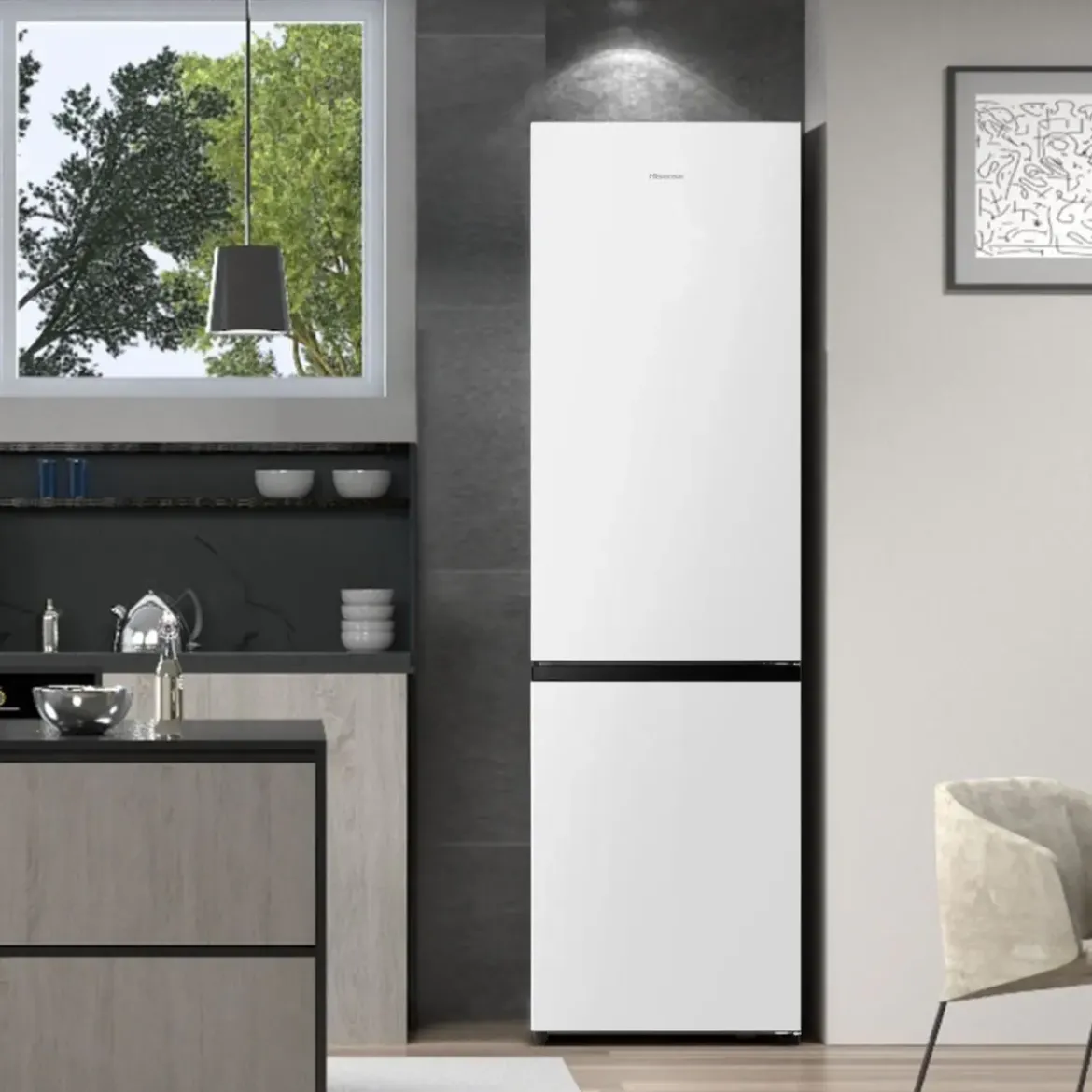 Frigorífico Combi Hisense No Frost 336L Blanco E RB440N4BWE