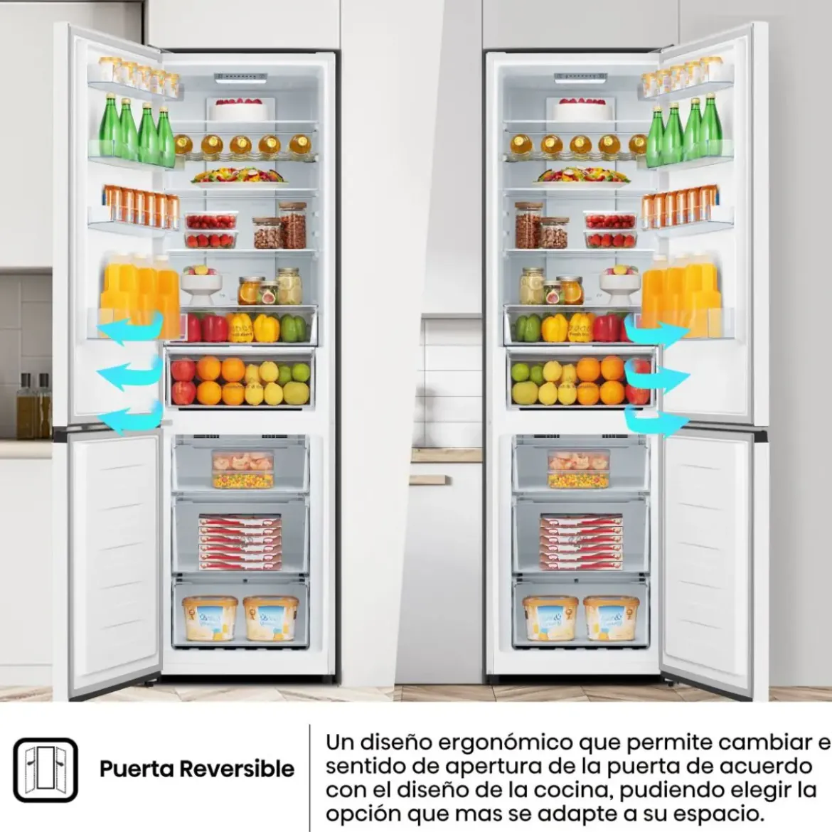 Frigorífico Combi Hisense No Frost 336L Blanco E RB440N4BWE