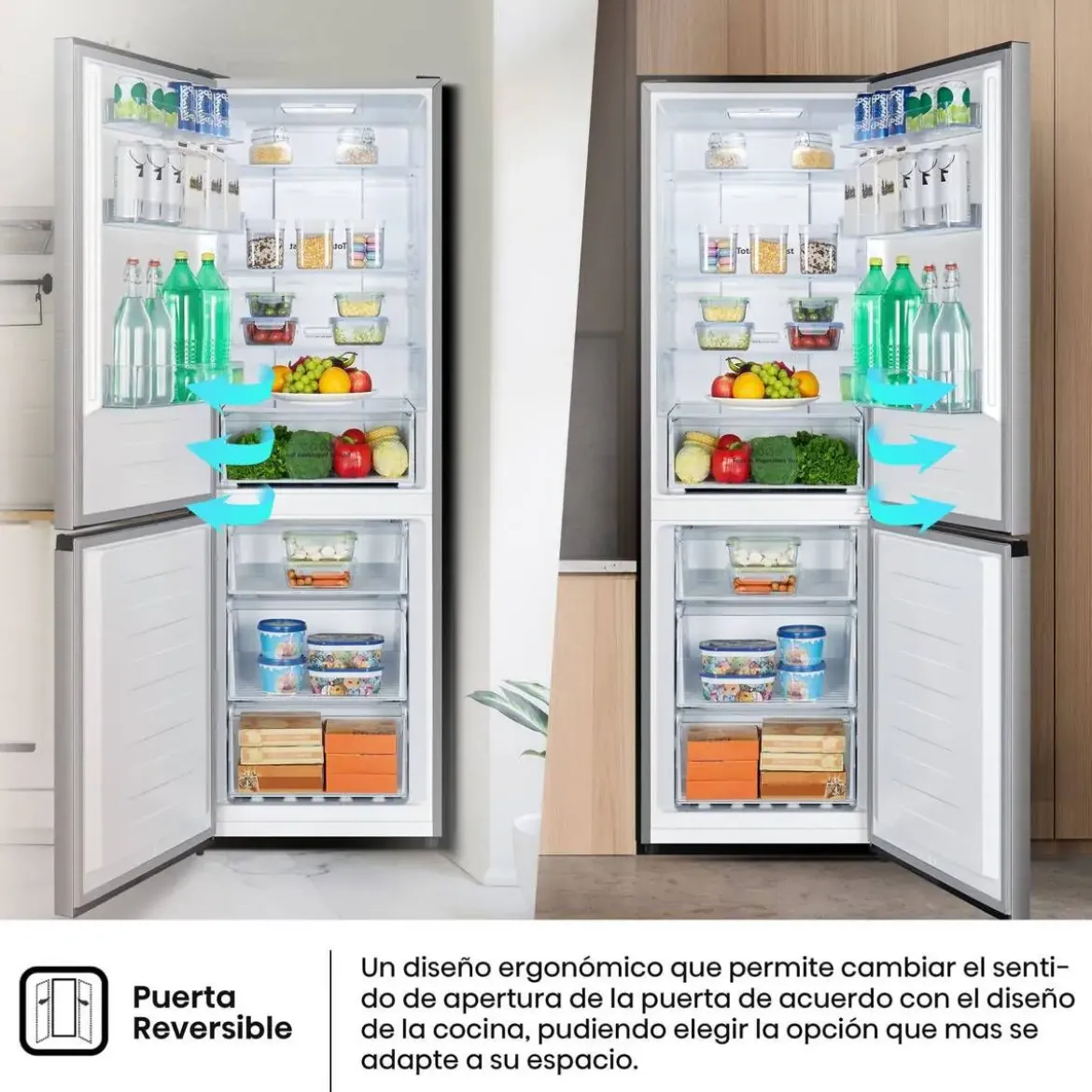 Frigorífico Combi Hisense No Frost Clase C 304 Litros R839ON48CC