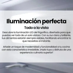 Frigorífico Combi INFINITON FGC403C20DDK 200x60 Dark Inox No Frost Inverter