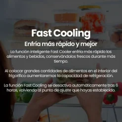 Frigorífico Combi Infiniton FGC403C20WDC 405L No Frost Cristal Blanco Inverter