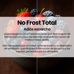 Frigorífico Combi INFINITON No Frost Inox 253L E FGC253C80XEH