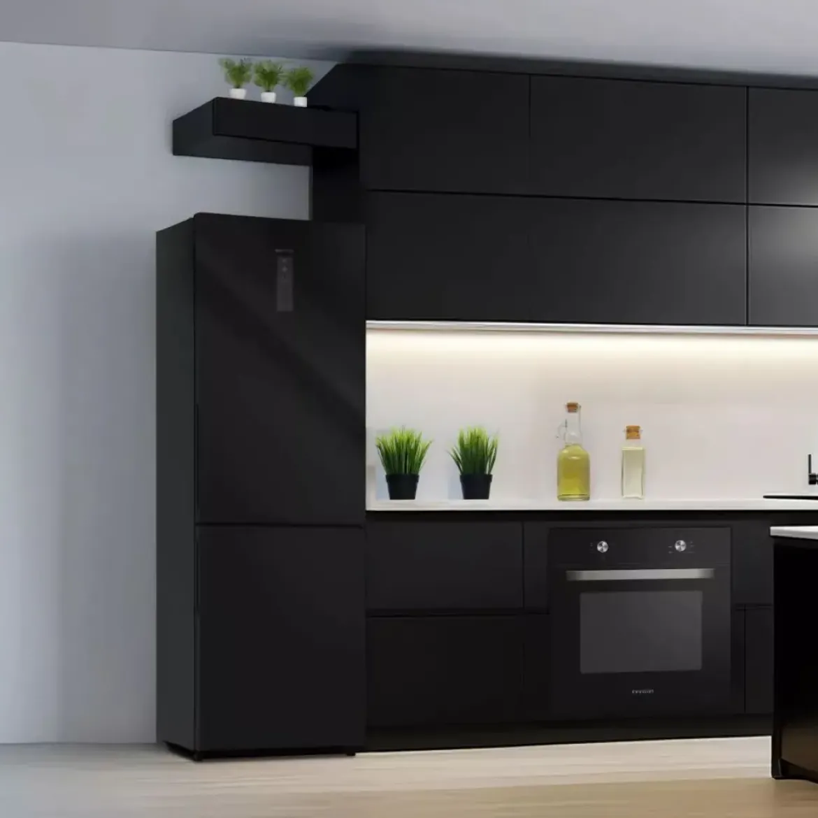 Frigorífico Combi INFINITON Negro E 317L FGC869GB