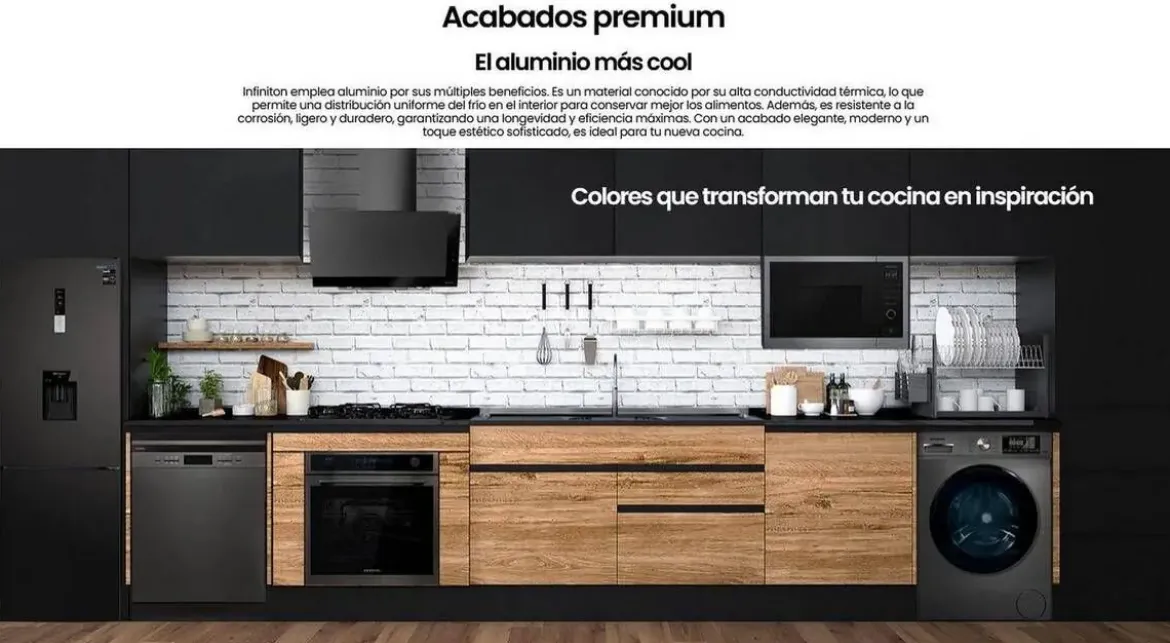 Frigorífico Combi INFINITON Total No Frost 322 Litros FGC-322TC85DDK
