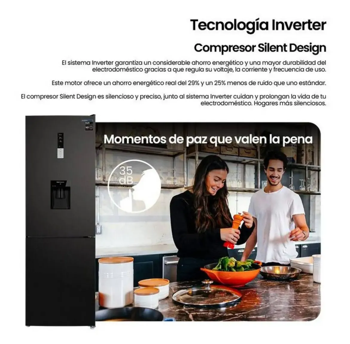 Frigorífico Combi INFINITON Total No Frost 322 Litros FGC-322TC85DDK